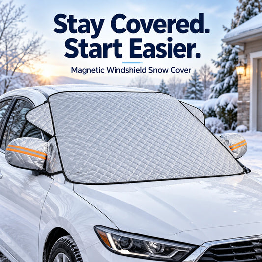 🚘Magnetic-attach windshield snow shield