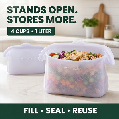 Eco-Friendly Silicone Food Storage Bags