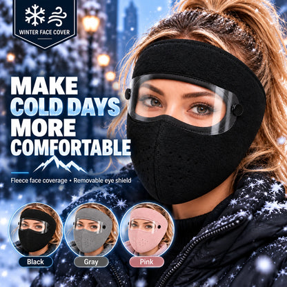 🧣Winter Fleece Face Mask (2-Pack, with Detachable Goggles)