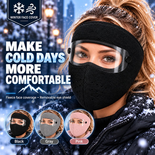 🧣Winter Fleece Face Mask (2-Pack, with Detachable Goggles)