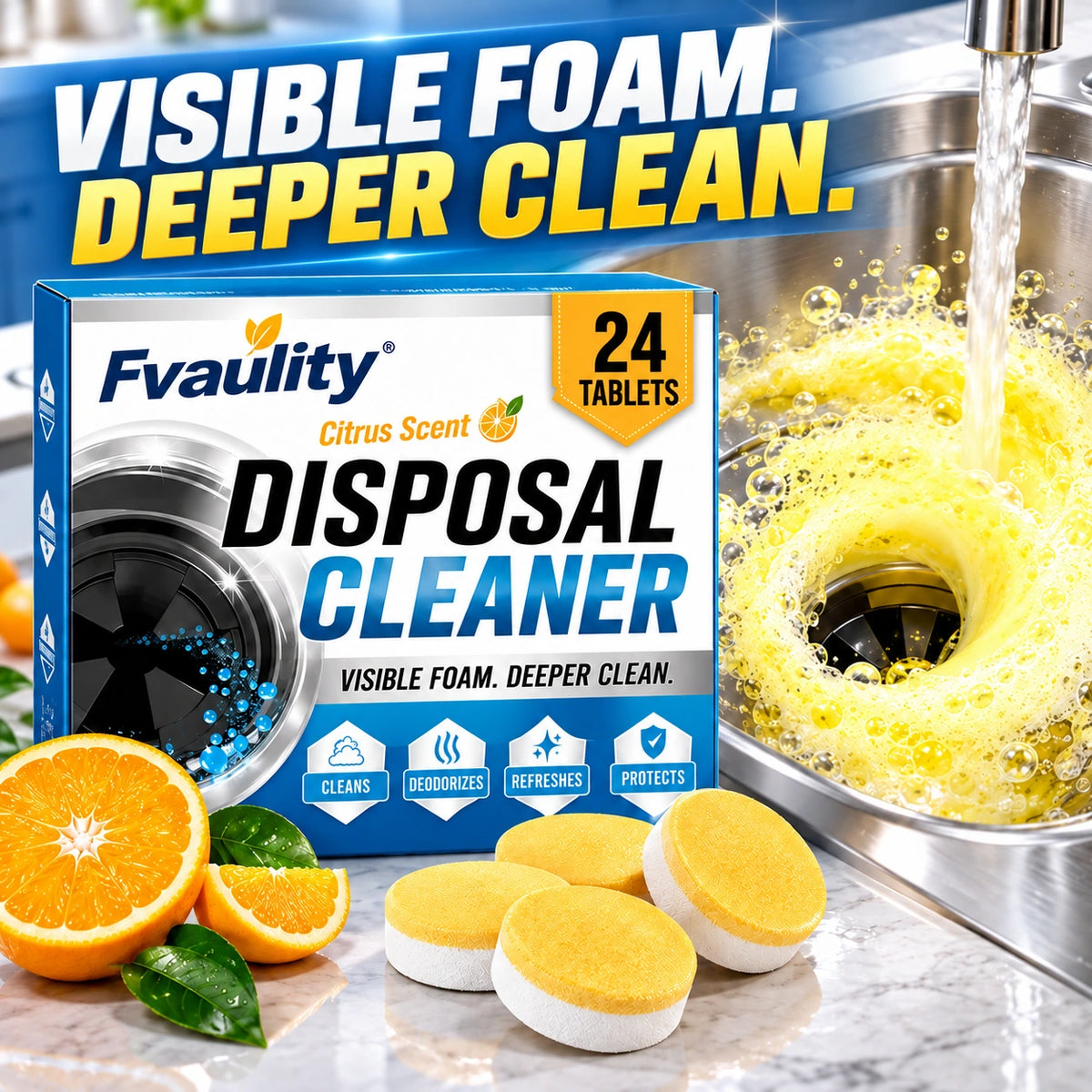 🫧Kitchen Garbage Disposal Cleaner & Deodorizer Tablets