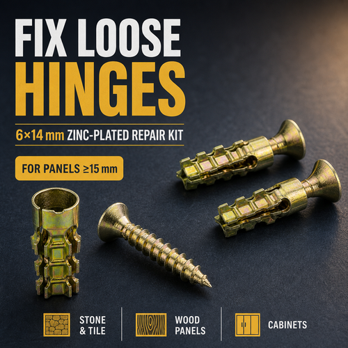 🔩Quick Repair Kit for Cabinet Door Hinge Screw Stripped Holes