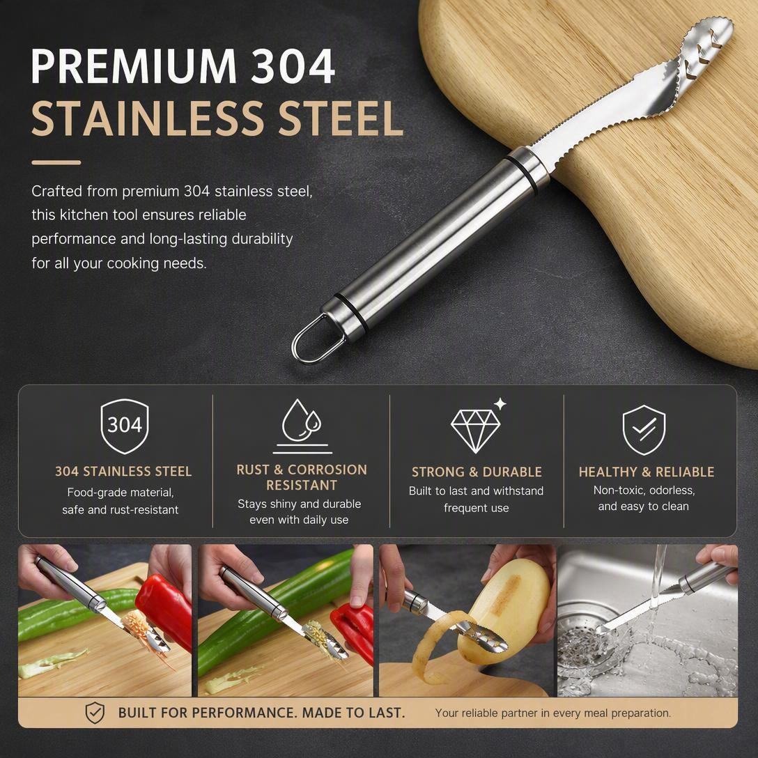 Stainless Steel Bell Pepper Seed Remover Tool