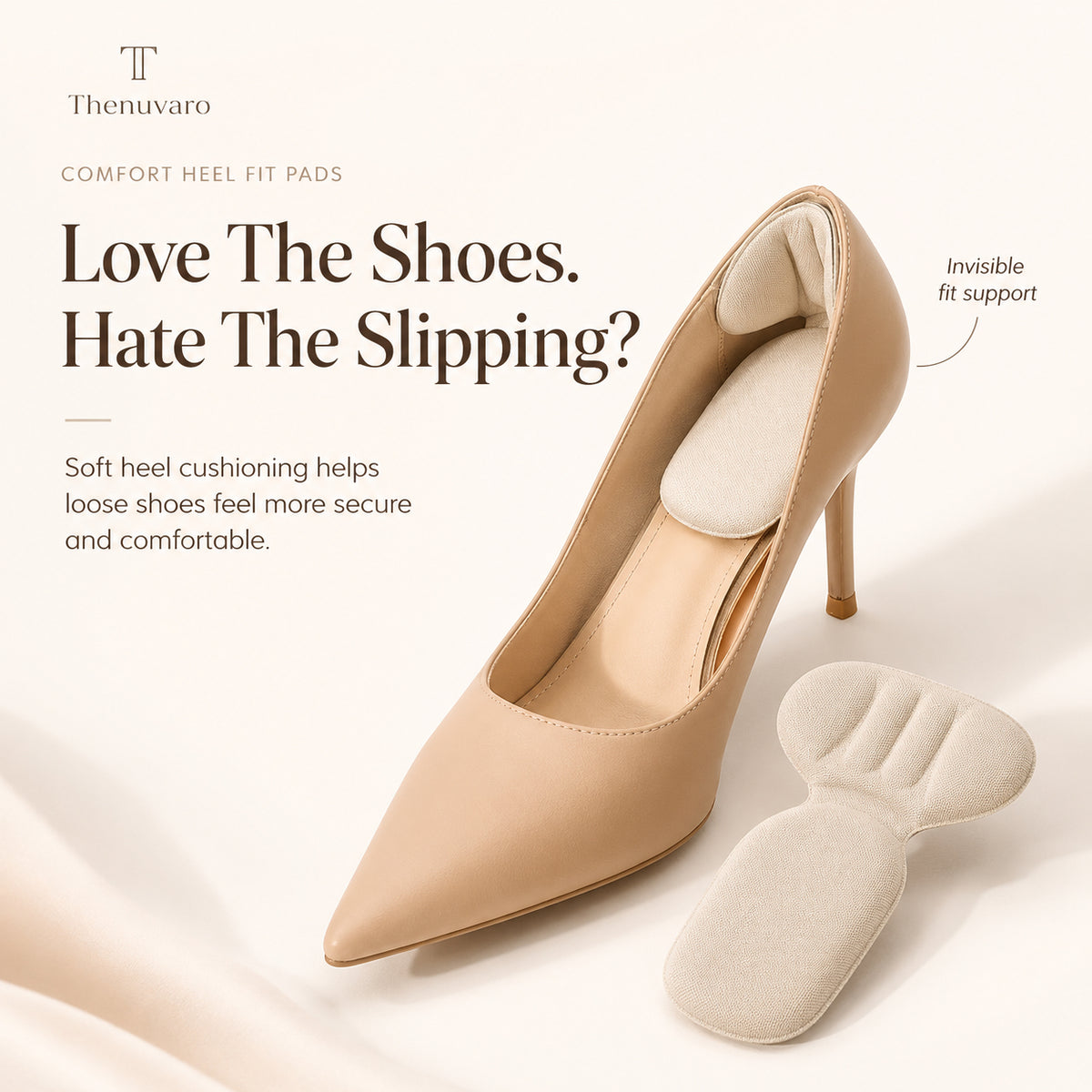 👠 10-Pair Pain-Free Heel Grips | Stop Shoes From Slipping & Blisters Fast ✨