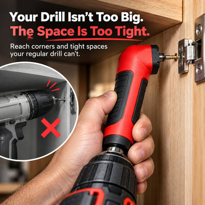 🔧 Reach Every Tight Corner — 90° Magnetic Right Angle Drill Adapter