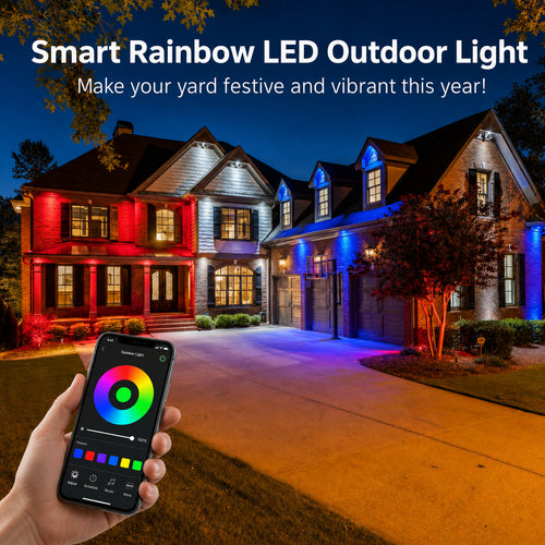 ✨ Permanent Rainbow Outdoor LED Lights – App Controlled & Year-Round Ready 🏡