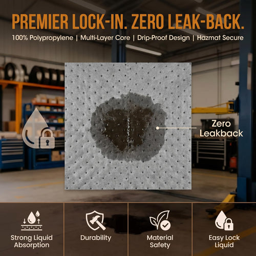 🔥 Premium Heavy-Duty Oil Absorbent Pads | Multifunctional Anti-Slip Mat (10Pcs) 💧