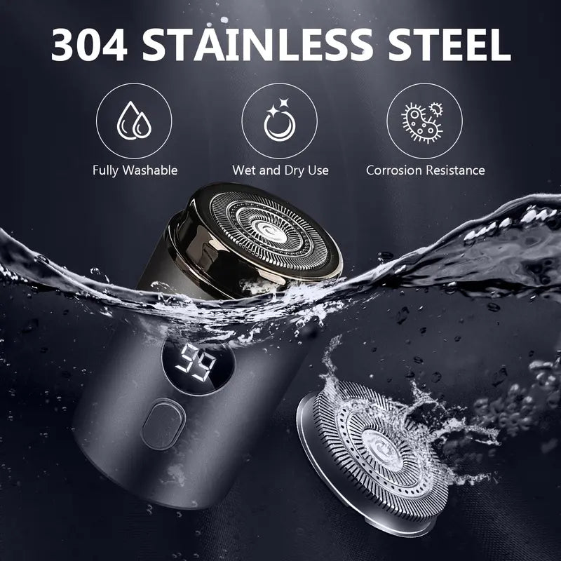 Mini Portable Electric Shaver Pocket-Size Razor With LED Display