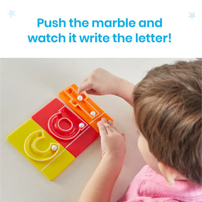📚🔤Lowercase letter thinking English party board game pinball tracer