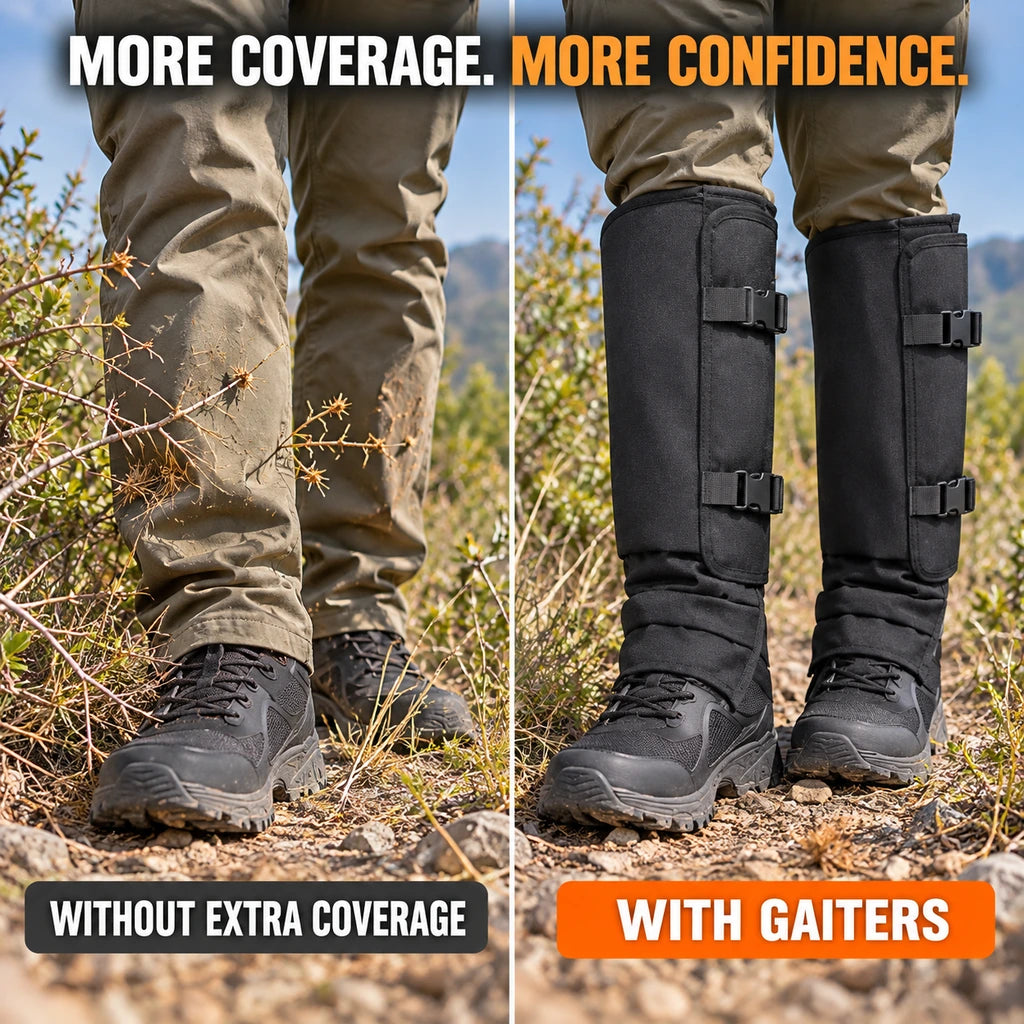 🥾Adjustable Snake-Resistant Leg Gaiters for Hiking & Hunting