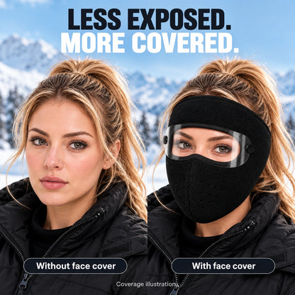 🧣Winter Fleece Face Mask (2-Pack, with Detachable Goggles)