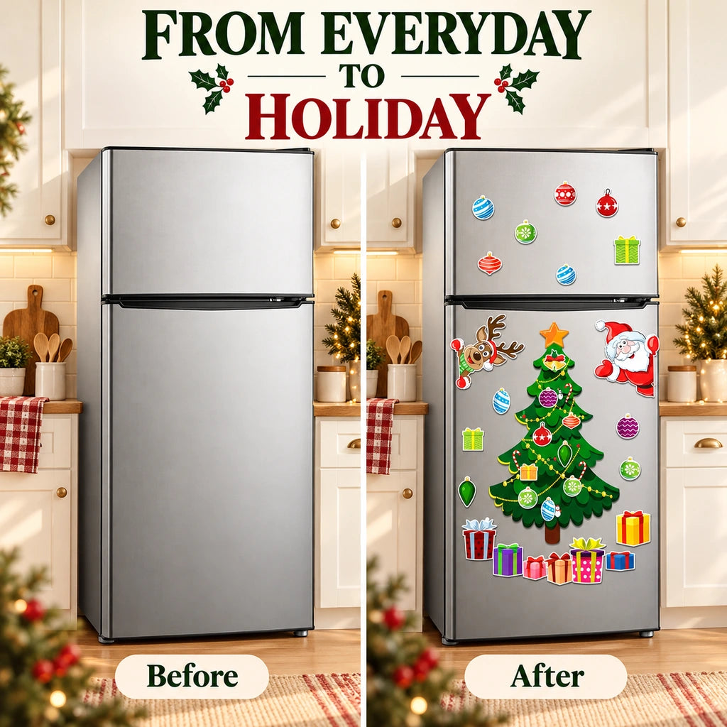 🎄Reusable Christmas Tree Fridge Magnet Set