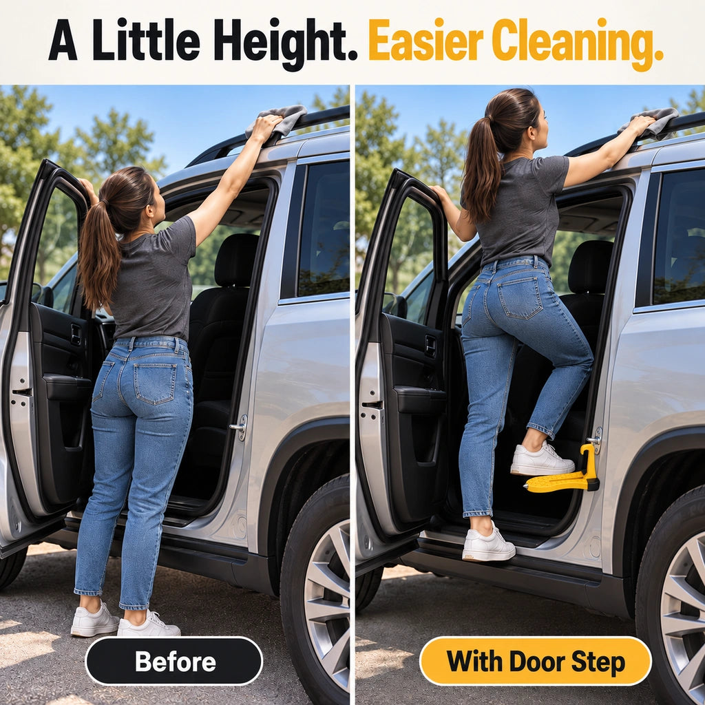 🚗Car Door Step with Built-In Window Breaker