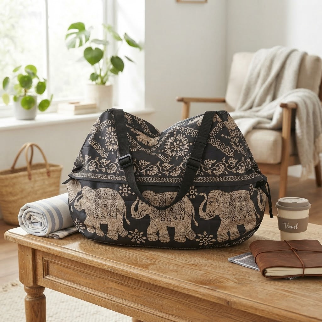 Large-Capacity Foldable Travel Tote