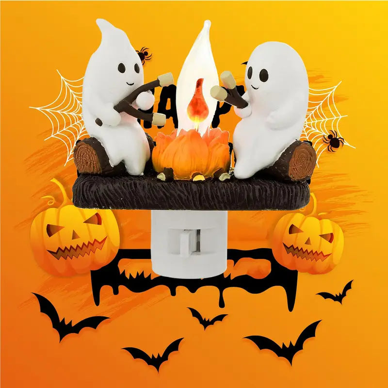 👻Ghost-shaped plug-in night light ornament