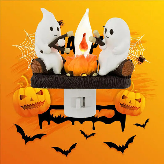 👻Ghost-shaped plug-in night light ornament