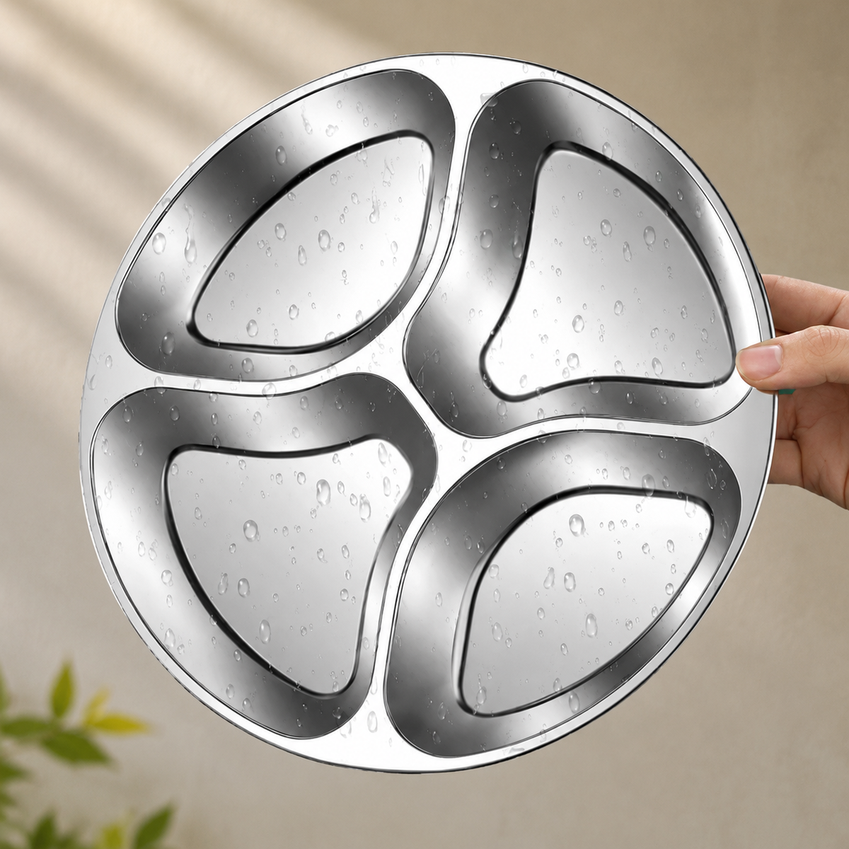 Stainless Steel Multi-Functional Food Tray