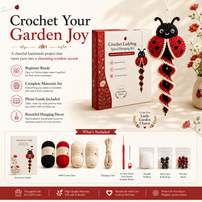 🌿 All-in-One Crochet Animal Hanging Kit | Relaxing & Easy DIY Craft for Beginners 🧶