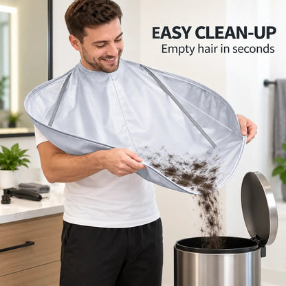 ✂️ Mess-Free Haircut Cape – Foldable Hair Catcher for Easy Cleanup 🧹