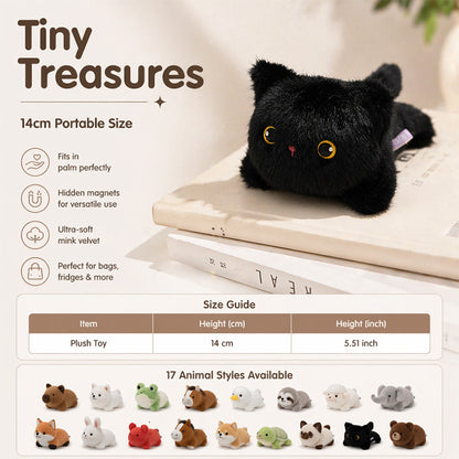 ✨ Super Cute & Squishy! — Velvet Forest Magnetic Plushie Fridge Magnet Doll 🧸💖