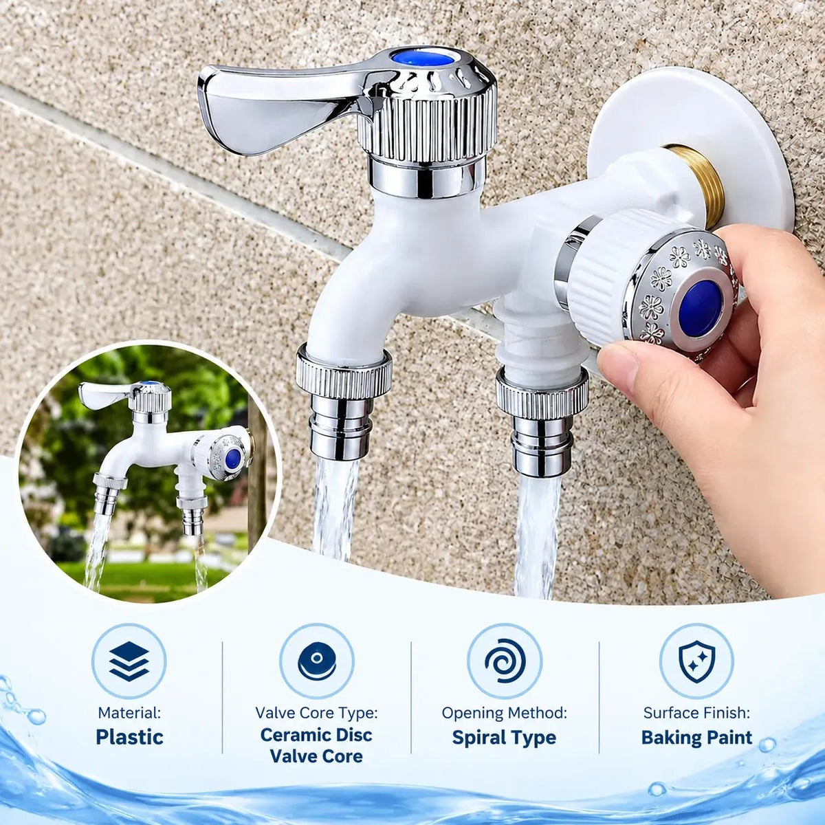🚰 2-in-1 Dual Outlet Utility Faucet