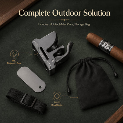 ⛳️ Premium Magnetic Cigar Clip for Golf Carts | Ultra-Strong Magnet & Silicone Grip 💨