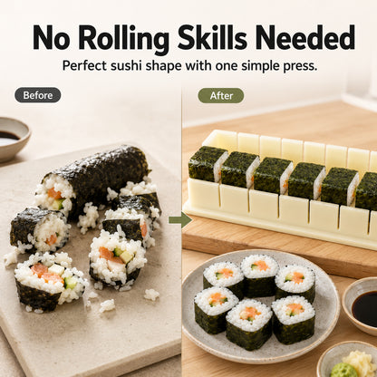 🍣 Easy Sushi Maker Mold – Perfect Homemade Rolls, No Rolling Skills Needed! 🙌