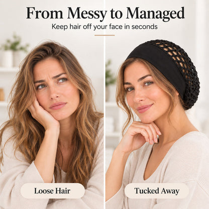 🌿 Gentle on Hair & Scalp! Breathable Elastic Mesh Hair Net Cap 🎀