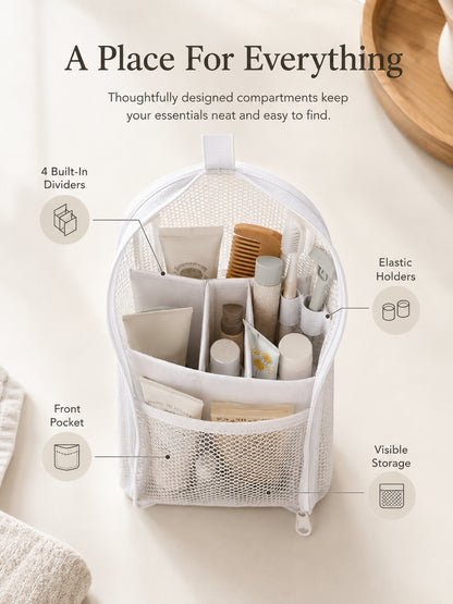Self-Standing Travel Toiletry Pouch | No Propping, No Digging 🧳