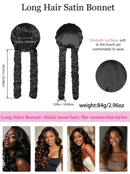Heatless Curl Satin Bonnet for Sleeping