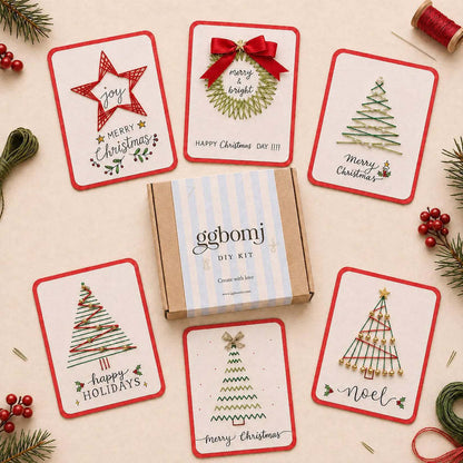 DIY Christmas Thread Art Card Kit – Stitch Magical Holiday Cards