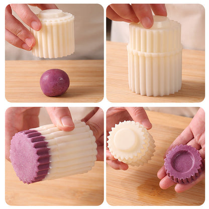 🥮 Bakery-Quality Desserts at Home! Creative Double-Ended Pastry & Mooncake Stamp Mold ✨
