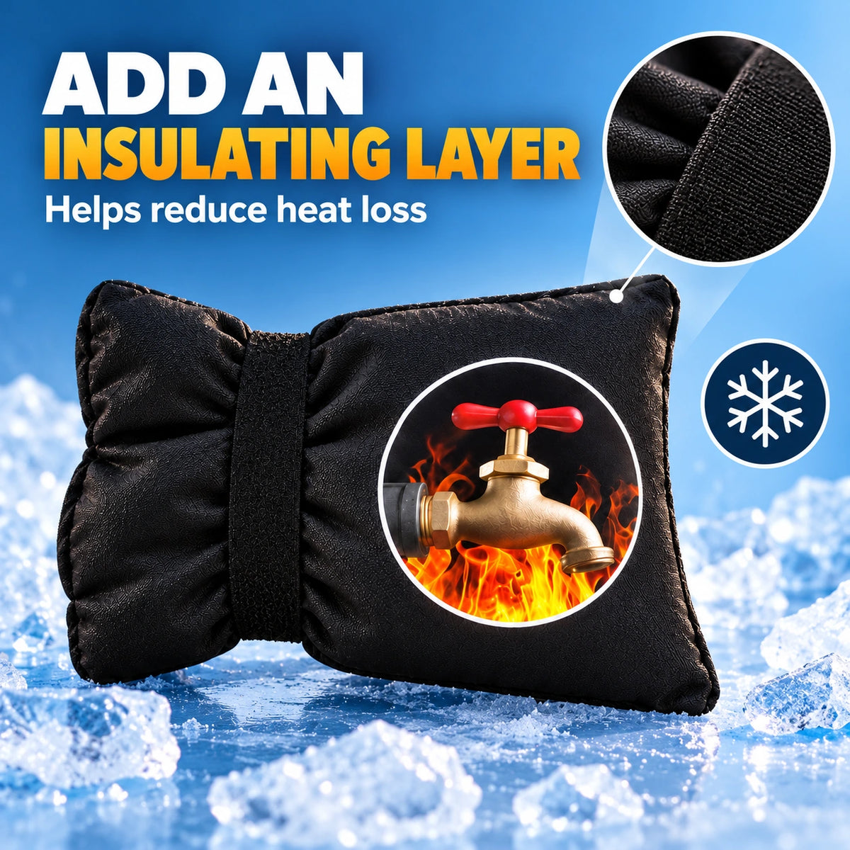 ❄️Insulated Outdoor Faucet Covers for Winter Freeze Protection