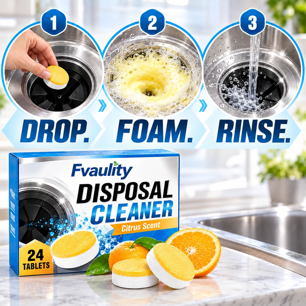 🫧Kitchen Garbage Disposal Cleaner & Deodorizer Tablets