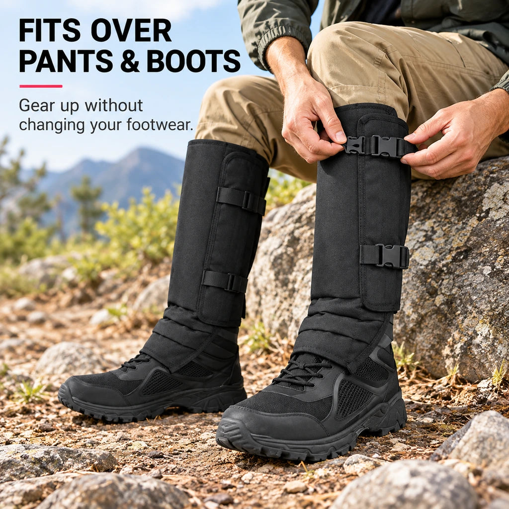 🥾Adjustable Snake-Resistant Leg Gaiters for Hiking & Hunting