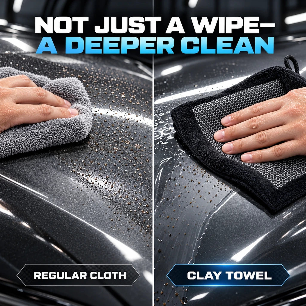 🧽Reusable Synthetic Clay Towel for Car Paint Decontamination