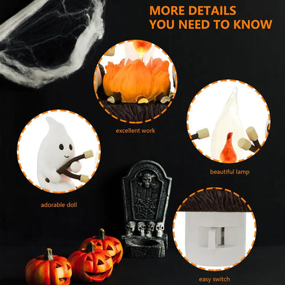 👻Ghost-shaped plug-in night light ornament