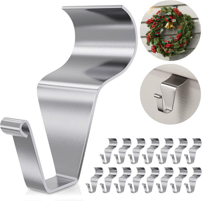 ⚓Damage-Free Stainless Steel Vinyl Siding Hooks – Heavy-Duty No-Drill Hangers for Outdoor Lights & Wreaths