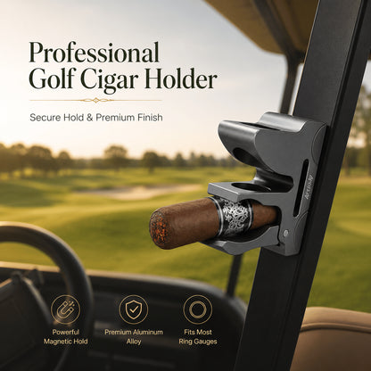 ⛳️ Premium Magnetic Cigar Clip for Golf Carts | Ultra-Strong Magnet & Silicone Grip 💨