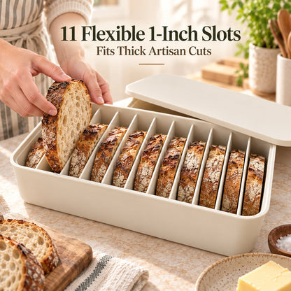 🍞 Flexible Silicone Bread Keeper – Separate Slices for Instant Toasting