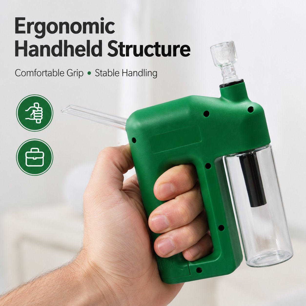 Portable Handheld Electric Filtration Device – Compact Glass Chamber, Electric‑Assisted & Easy‑to‑Clean | Available in 6 Unique Colors