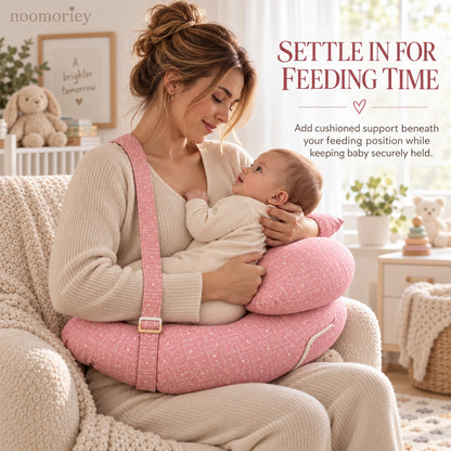 Wearable Nursing Pillow | Ergonomic Feeding Cushion with Adjustable Strap