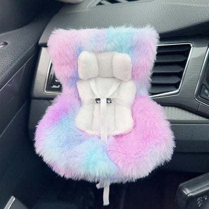🔥Buy three get one free🐹 Mini Hamster Car Seat & Co-Pilot Feeding Perch – Universal Air Vent Mount & Safety Harness for Small Pets