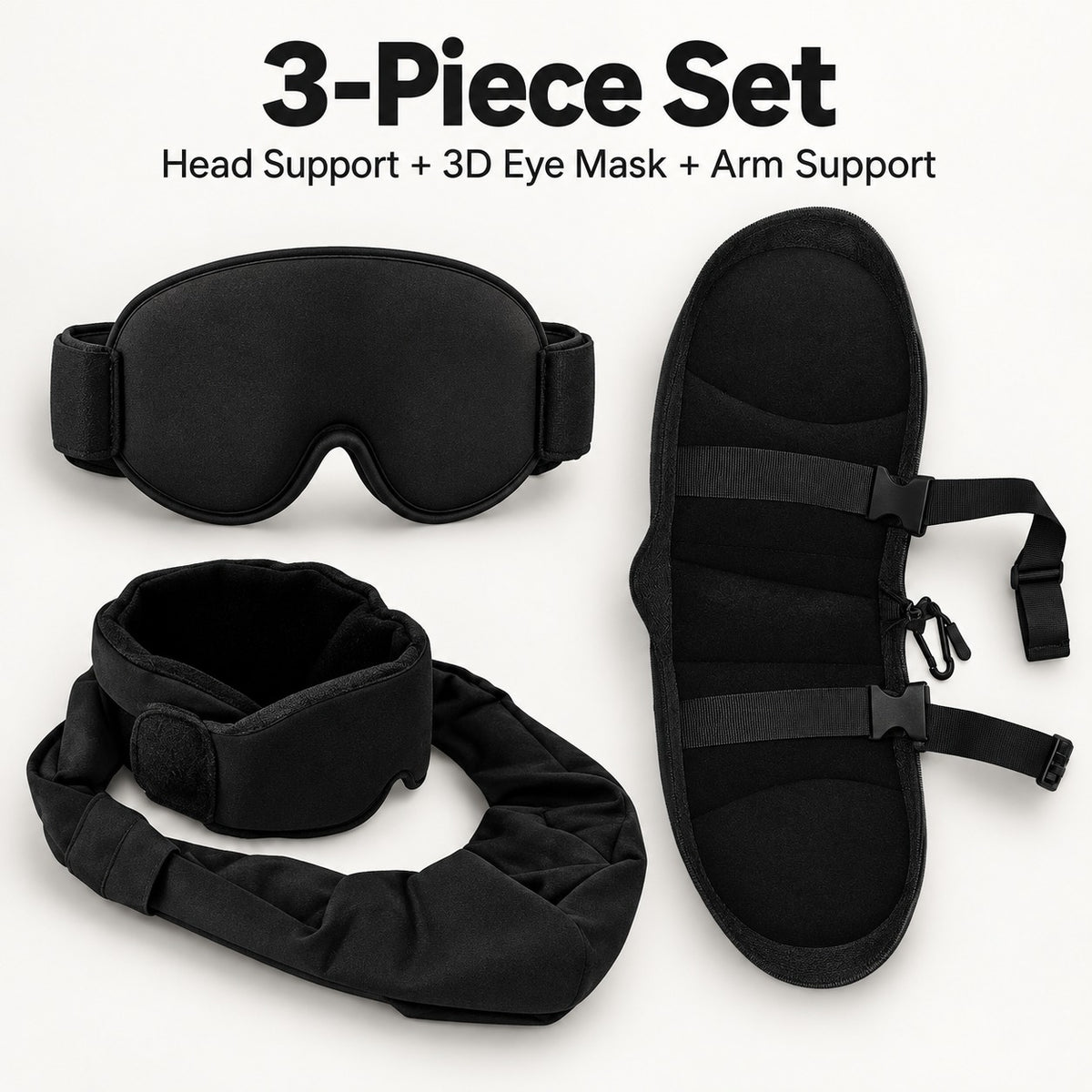 ✈️ 3-in-1 Full Support Travel Kit – Rest Better on Every Flight 😴💤