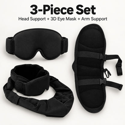 ✈️ 3-in-1 Full Support Travel Kit – Rest Better on Every Flight 😴💤