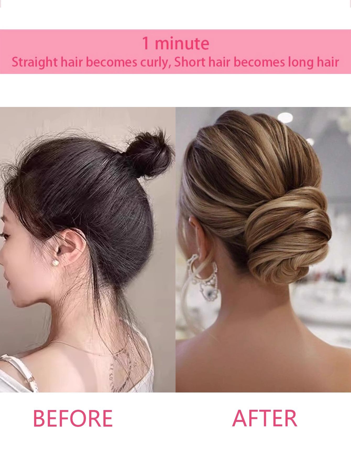 Buy three get one free✨ Messy Hair Bun Scrunchie— 7 Colors Available, Effortless Volume & Instant Updo Style 💁‍♀️