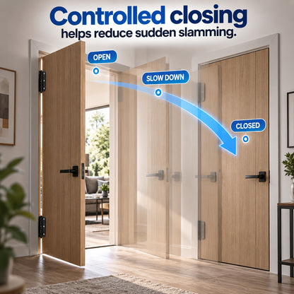 🔥 Must-Have Home Upgrade! Silent Soft-Close Self-Closing Door Hinge 🚪