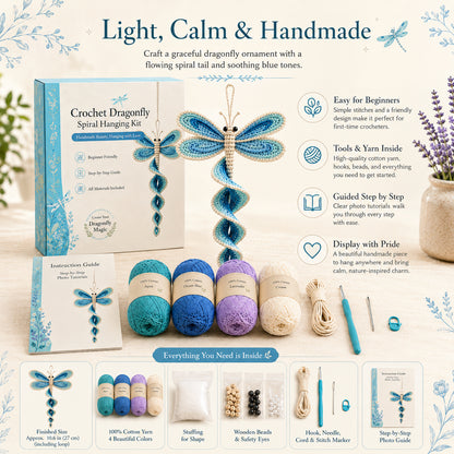 🌿 All-in-One Crochet Animal Hanging Kit | Relaxing & Easy DIY Craft for Beginners 🧶