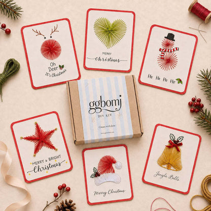 DIY Christmas Thread Art Card Kit – Stitch Magical Holiday Cards