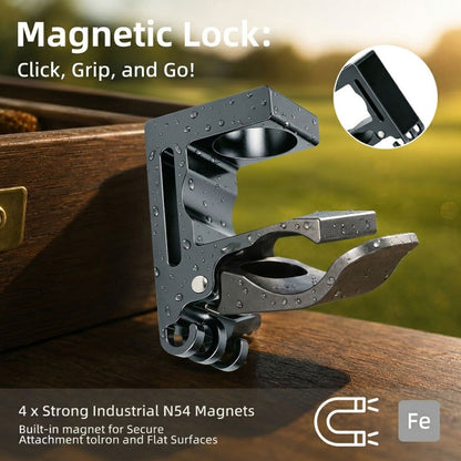 ⛳️ Premium Magnetic Cigar Clip for Golf Carts | Ultra-Strong Magnet & Silicone Grip 💨